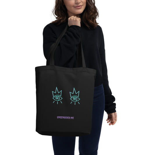 everyday organic tote - two eyes