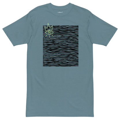 almost lost in the waves blue heavy shirt