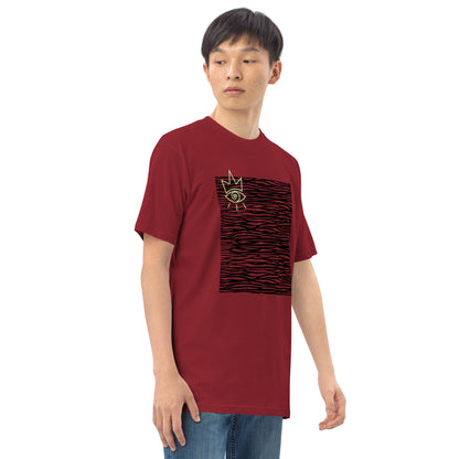 almost lost in the waves red heavy shirt